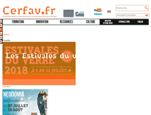 Tablet Screenshot of cerfav.fr